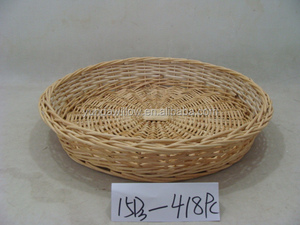 आयताकार विकर टोकरी ट्रे बुना विकर आउटडोर पिकनिक ट्रे - Product Image 4