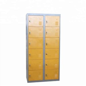 12 porte Meubles En Métal Commerciale KD Acier <span class=keywords><strong>Vestiaire</strong></span> Gym Casier À Vendre - Product Image 2