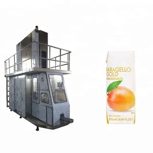 China Professional Manufacture Automatic Line Plant Juice Soy milk aseptic brick carton Box Opening Packing Filling Machine