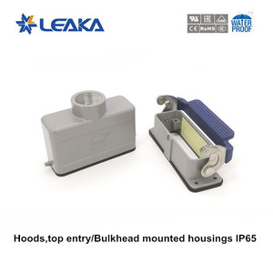 Connettore HDC HE-016 Personalizzato <span class=keywords><strong>a</strong></span> <span class=keywords><strong>16</strong></span> Pin: Adattatore per Linea di Alimentazione Resistente con Ingresso Superiore, Coperchio e Alloggiamento per Progetti di Macchinari Industriali - Product Image 4