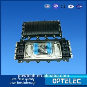 3in / <span class=keywords><strong>3de</strong></span> splitter type Horizontal en plastique fibers optiques boîte de jonction / fiber optique d'épissage fermeture - Product Image 1