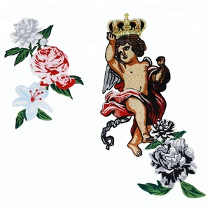 Applicazioni Ricamate a Forma <span class=keywords><strong>di</strong></span> Fiore con Corona d'Angelo per Giacche e <span class=keywords><strong>Vestiti</strong></span> - Product Image 1