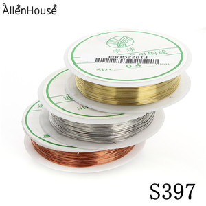 2025,0.3mm金銅銀ラウンド銅ビーズワイヤージュエリー作り用 - Product Image 4