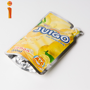 ถุงน้ำผลไม้พิมพ์ลายราคาถูกพร้อมหลอดและถุงอลูมิเนียมแบบตั้งได้ - Product Image 3