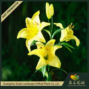 Chine fournisseur articles pour la maison décoration calla fleur de lys, en plastique orchidée fleur tige