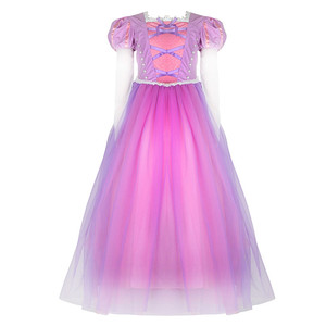 Disfraz de Princesa <span class=keywords><strong>Rapunzel</strong></span> de <span class=keywords><strong>Enredados</strong></span> para Niñas, Vestido de Fiesta, Disfraz de Halloween, Ropa de Fiesta para Niñas - Product Image 6