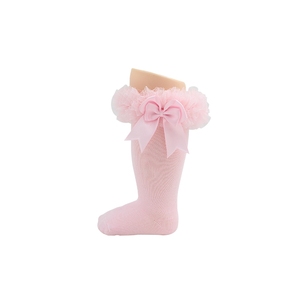 <span class=keywords><strong>Calcetines</strong></span> de bebé de <span class=keywords><strong>encaje</strong></span> 3D, cómodos y bonitos, nuevo diseño <span class=keywords><strong>para</strong></span> chica adolescente, hasta la rodilla, <span class=keywords><strong>con</strong></span> lazo, de algodón, antideslizantes, transpirables, desechables <span class=keywords><strong>para</strong></span> - Product Image 3