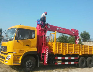 סין 10 גלגלים 6x4 דיזל 245hp DFCV משאית עם 12ton unic מנוף למכירה - Product Image 2