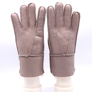 Gants d'hiver en fourrure de mouton de haute qualité Ventes directes d'usine <span class=keywords><strong>Mitaines</strong></span> en cuir bon marché - Product Image 5