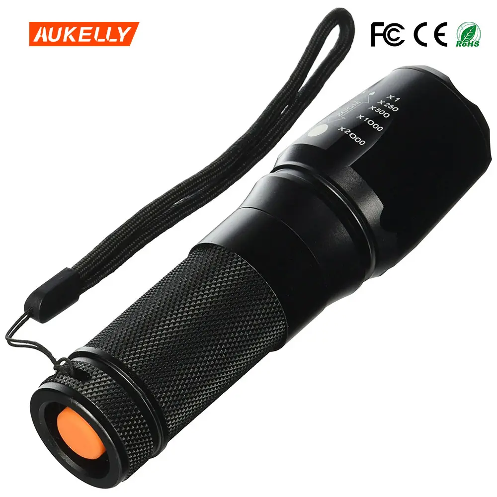 Led 2000 lumens T6 5 modes flashing linterna outdoor searching flashlight torch