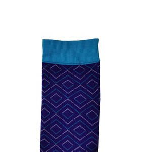 <span class=keywords><strong>Calcetines</strong></span> de Bambú para <span class=keywords><strong>Hombre</strong></span>, Ligeros, Transpirables, Ecológicos, Antideslizantes, Casuales de Primavera, con Diseño de Rombo y Logotipo en la Parte Superior/Inferior - Product Image 2