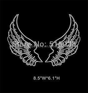 2023 dernier Bling cristal ailes <span class=keywords><strong>strass</strong></span> fer sur transfert motif Hot fix ange Motif <span class=keywords><strong>pour</strong></span> vêtements - Product Image 4