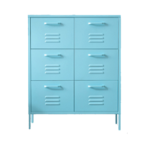 Small Cupboard <strong>Cheap</strong> Metal 6 <strong>Drawers</strong> <strong>Chest</strong> with Standing Feet Metal 6 <strong>Drawer</strong> Lockable Cabinet Living Room Cabinet Modern - Product Image 1