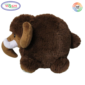 D830 Mamut de Peluche Marrón Esponjoso, Venta al por Mayor, ODM OEM, Mini Mamut de Peluche, Juguete de Peluche Redondo, Fábrica, Certificado CPSIA, Mamut de Peluche Pequeño y Suave - Product Image 3