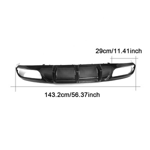 Difusor de parachoques trasero de fibra de carbono JCSPORTLINE para <span class=keywords><strong>Mercedes</strong></span> <span class=keywords><strong>Benz</strong></span> Clase C C205 <span class=keywords><strong>C63</strong></span> <span class=keywords><strong>AMG</strong></span> <span class=keywords><strong>Coupe</strong></span> 2015-2017 - Product Image 6
