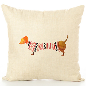 Bauernhaus Moderne Einfache nette hund gedruckt Baumwolle Leinen Sackleinen Platz Kissen Abdeckungen für Sofa - Product Image 4