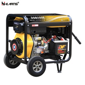 히언스 6.5KW 휴대용 오픈 프레임 모델 <span class=keywords><strong>8KVA</strong></span> 디젤 발전기 판매 - Product Image 3