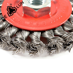 Spazzola a Filo Intrecciato in <span class=keywords><strong>Acciaio</strong></span> <span class=keywords><strong>Inox</strong></span> di Grado Industriale da 5 Pollici per Pulizia di Alta Qualità - Product Image 2