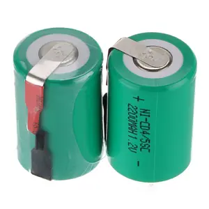 A级质量保证可充电 Ni-Cd 4/5SC 2200 mAh 1.2 V 带焊料标签的电池