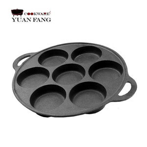 Wholesale High Quality Baking <strong>Pan</strong> 27CM <strong>Round</strong> Nonstick Cast Iron Cake <strong>Pan</strong> Pre-seasoned Baking Mold <strong>Egg</strong> Fry <strong>Pan</strong> - Product Image 2