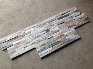 Azulejo de pared de piedra de chapa de Ledgestone blanco puro piedra apilada - Product Image 6