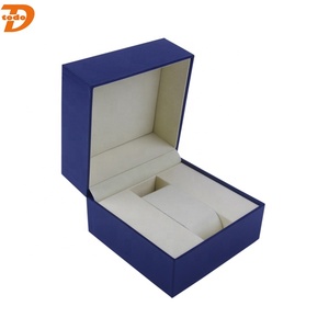 Nhà Máy Cung Cấp Hộp Đóng Gói Đồng Hồ Vỏ Sò Sang Trọng Logo Thiết Kế Theo Yêu Cầu Hộp Đồng Hồ Màu Xanh Dương Bằng Giấy Giả Cao Cấp - Product Image 5