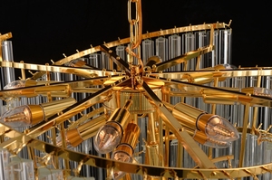 <span class=keywords><strong>Lustre</strong></span> moderne en cristal LED, mosquée, villa, restaurant, centre commercial, lampe de plafond islamique intérieure, luminaire suspendu en métal, angle de faisceau supérieur, ampoule LED - Product Image 5