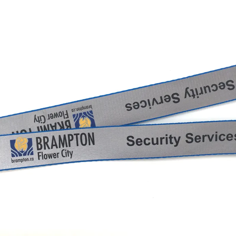 High Quality Silk Printed Personalized Glow In Dark Security Lanyards