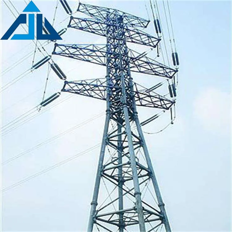 Long life high quality customized 4-legged steel lattice 220 voltage power electric transmission towers