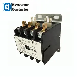 โรงงานราคา HVAC Definite อเนกประสงค์ยี่ห้อแม่เหล็ก 4 เฟสอิเล็กทรอนิกส์ AC CONTACTOR 4 P 40Amp 24-277 V เครื่องปรับอากาศ