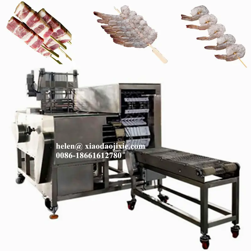 Industrie Automatische Garnelen Kebab Spieß Maschine, Fleisch Kebab, Der Maschine