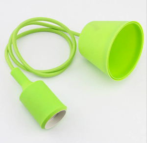 Commercio all'ingrosso Dell'annata Pendente di Silicone Ceilling Lampada <span class=keywords><strong>Da</strong></span> <span class=keywords><strong>Parete</strong></span> Regolabile E27 <span class=keywords><strong>Portalampada</strong></span> con Filo di Silicone - Product Image 2