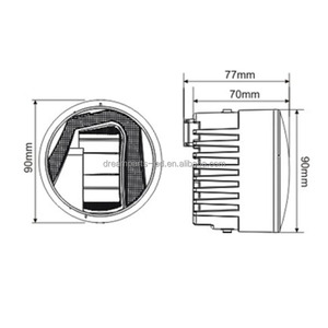 Bán buôn 12V phụ tùng ô tô New LED Đèn sương mù với nhỏ kín chùm Vòng lái xe đèn thay thế - Product Image 3