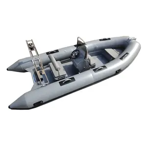 2024年热卖4.7米肋船17英尺玻璃纤维船体充气运动家庭船10人娱乐漂流1.2毫米聚氯乙烯