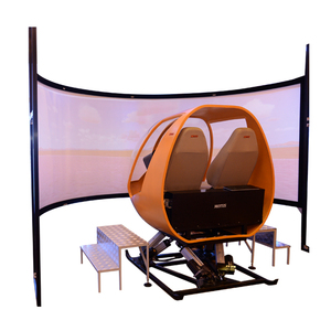 4D 6-DOF Profesional Helikopter Mengemudi Simulator