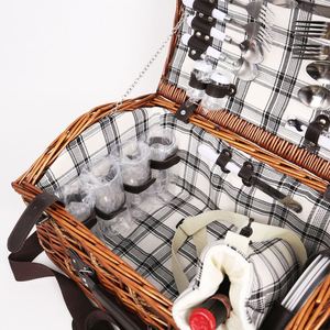 Hand Made Custom Size <strong>Sewing</strong> Weaving Wicker Bread Picnic <strong>Basket</strong> - Product Image 5