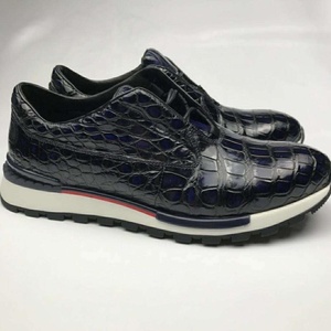 Custom Alligator Sports <span class=keywords><strong>zapatos</strong></span> casuales de los hombres cocodrilo de cuero genuino caminar Zapatillas <span class=keywords><strong>zapatos</strong></span> de los hombres de alta calidad <span class=keywords><strong>zapatos</strong></span> casuales para los hombres - Product Image 3