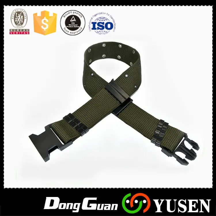 Style militaire duty sangle en nylon boucle en métal mens ceinture