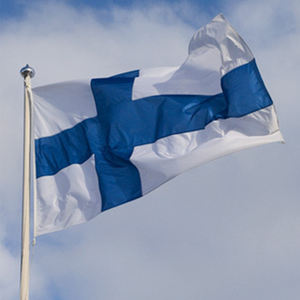 Großhandel kostenlose Probe kunden spezifisches <span class=keywords><strong>Logo</strong></span> Finnland und weiße Flagge des blauen Kreuzes - Product Image 4