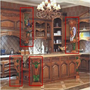Décoration murale en bois d'ormeau, pièce en bois sculpté pour homme, décoration - Product Image 6