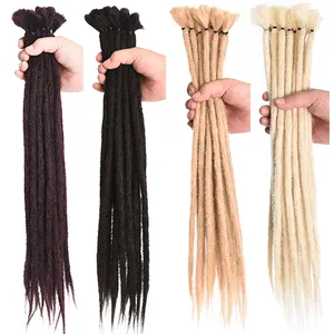 रंगीन Dreads 20 इंच हस्तनिर्मित Dreadlocks के एक्सटेंशन फैशन रेग Crochet हिप-हॉप सिंथेटिक Dreads Crochet ब्रेडिंग बाल