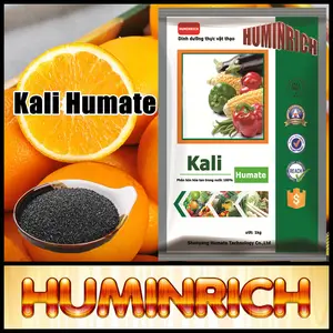 Huminrich Kali Humate màu đen sáng bóng Flake gia cầm axit hữu cơ