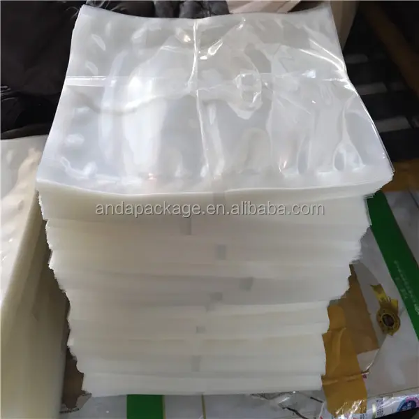 3 tarafı mühür plastik vakumlu gıda torbası dondurulmuş gıda ambalaj çanta