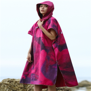 Großhandel Quick Dry Mikrofaser erwachsene mit kapuze ändern strand poncho handtuch - Product Image 1