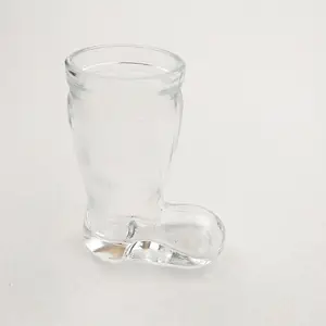 Unregelmäßige fuß förmige stiefel förmige Bierglas-Mini-Glasglas-Schnaps gläser