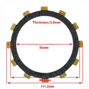 Motorcycle clutch disc fiber friction plate for AX100 AX115