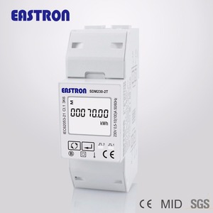 Medidor de kWh monofásico de, medidor de potencia de energía de doble tarifa, medidor eléctrico inteligente <span class=keywords><strong>Modbus</strong></span> de montaje en riel DIN - Product Image 2