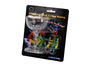 Jouet éducatif de décoration intérieure, artisanat en verre magique, <span class=keywords><strong>Crazy</strong></span> Harry Mini oiseau buveur avec tasse - Product Image 3