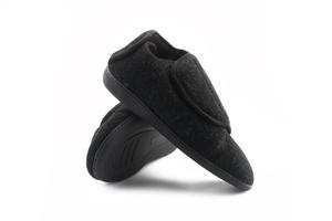Pantofole <span class=keywords><strong>Ortopediche</strong></span> per Diabetici con Cinturino Largo Regolabile, Scarpe da Casa in Memory Foam, Pantofole in Gel - Product Image 2
