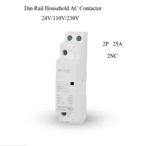 2p 25A TIC en hogares carril DIN AC Contactor